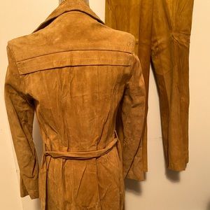 Authentic suede pant/jacket co-ord